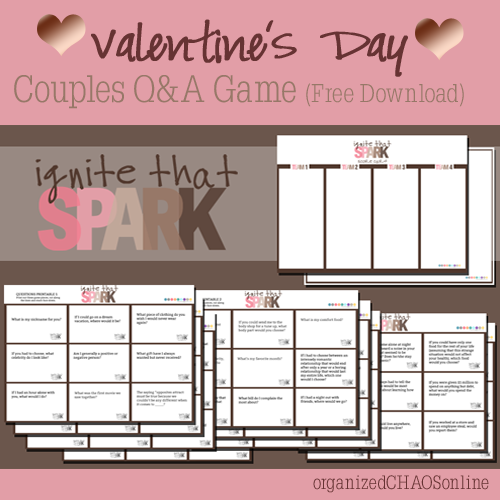 Ignite that Spark - Valentine's Day Couples Game