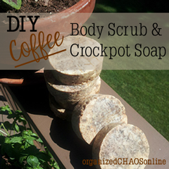 DIY Coffee Crockpot Soap and Body Scrub