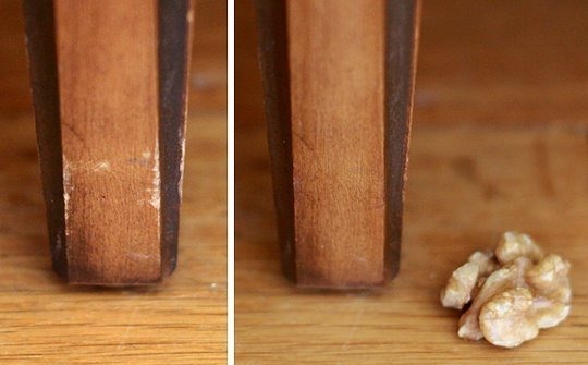 walnut wood repair apartment therapy