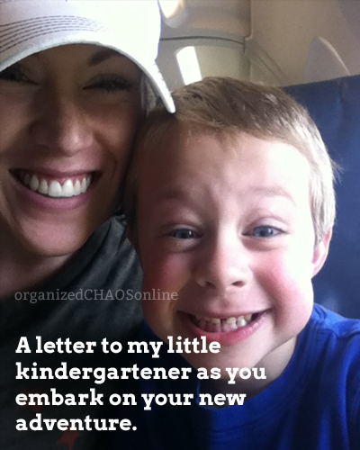 letter to kindergartener