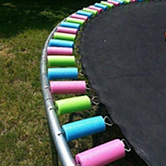 Cover Trampoline Springs with Pool Noodles