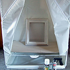 Use a Garment Bag For Spray Painting