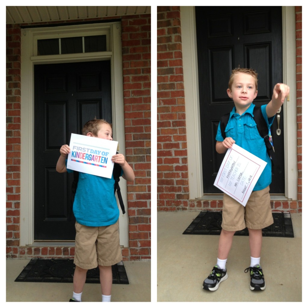 colton first day with printables