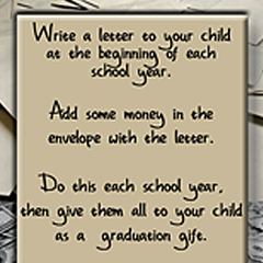 Write a Letter to Your Child For Graduation