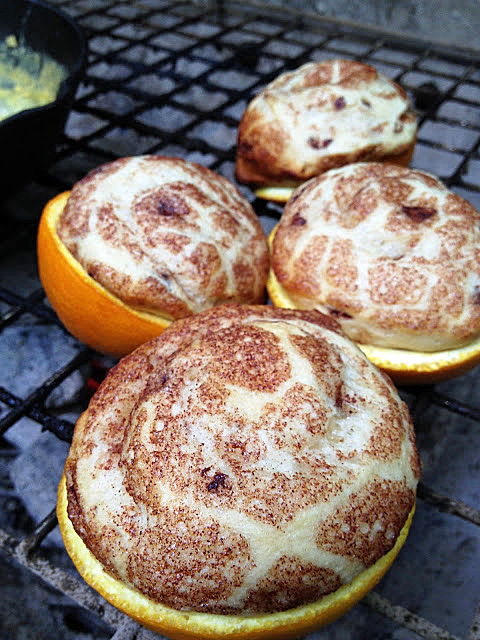 TIP OF THE DAY: Make cinnamon rolls in orange peels over campfire | organized CHAOS online