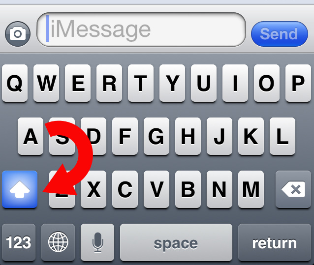 Type in All Caps | How To Use Your iPhone: Six Tips You May Not Know | organizedCHAOSonline