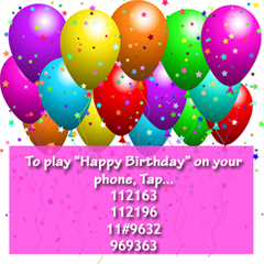 Play “Happy Birthday” on your phone