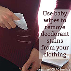 Remove Deodorant Stains from Clothing