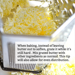 Baking Trick: Grate Butter