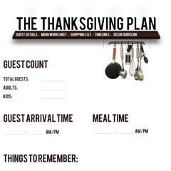 Free Printable: The Thanksgiving Plan