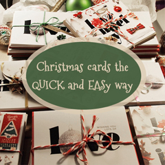 Christmas cards the QUICK and EASY way