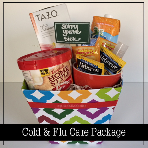 cold and flu care package | organized chaos online