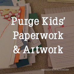 purge kids paperwork