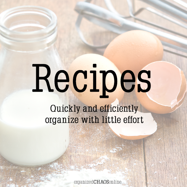 quickly organize your recipes